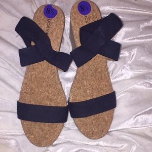 New Lucky brand Corkskew Wedge Sandals size 8.5